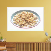 ボウル・オブ・オートミール キャンバスプリント (インサイチュ (リビング))