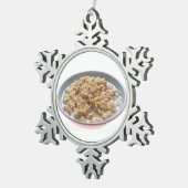 ボウル・オブ・オートミール スノーフレークピューターオーナメント (右)