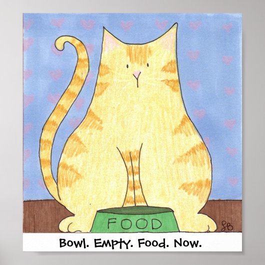 ボウル。空。食べ物。今だ。 ポスター (正面)