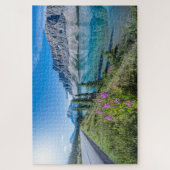 ボウレイクバンフ国立公園カナダ旅行 ジグソーパズル (縦)