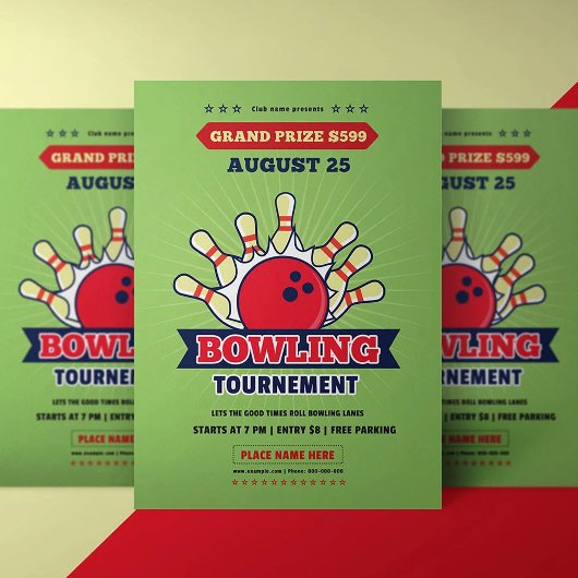 ボウロン大会フライヤーテンプレート