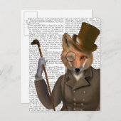 ボウンダーフォックスプリント ポストカード (正面/裏面)