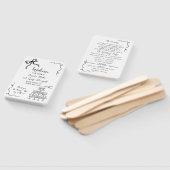 ボウ予測できなウェディングプログラムファン ハンドファン (組立なし)