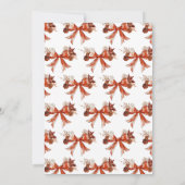 ボウ秋ラブベビーベビーシャワー 招待状 (裏面)