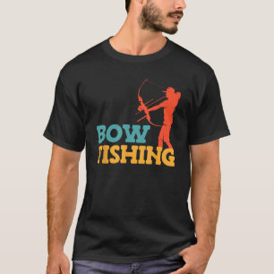ボウ魚釣りボウハンターフィッシュ狩りボウフィッシャーマン Tシャツ