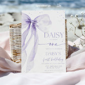 ボウ1stバースデーコケット招待状 招待状