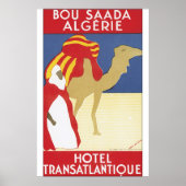 ボウ・サダアルジェリーヴィンテージ旅行ポスター ポスター (正面)
