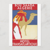 ボウ・サダアルジェリーヴィンテージ旅行ポスター ポストカード (正面)