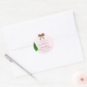 ボウ・ティス・ザ・シーズン・トゥ・ビー・マリード・ブライダルシャワー ラウンドシール (封筒)