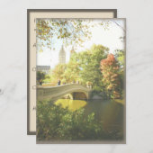 ボウ・ブリッジ セントラルパーク 結婚式 招待状 (正面/裏面)