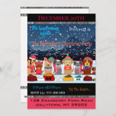 ボウ・ワウの毎年恒例クリスマス・パーティー 招待状 (正面/裏面)