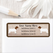 ボエカスタマイズーヤギ群差出人住所ラベル ラベル (インサイチュ)