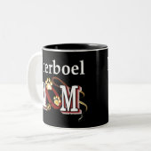 ボエルボエルドッグ母 ツートーンマグカップ (正面左)
