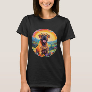 ボエルボエルレインボーブリッジかわいい南アフリカマスティフ Tシャツ