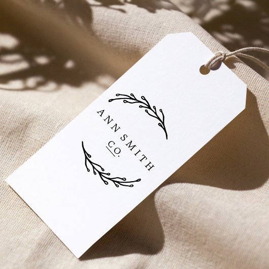 ボエレガントタニカルカスタムビジネスロゴ名 ラバースタンプ