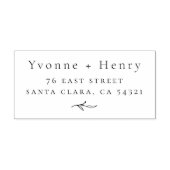 ボエレガントタニカルカップル差出人住所 セルフインキングスタンプ (デザイン)