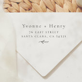 ボエレガントタニカルカップル差出人住所 セルフインキングスタンプ