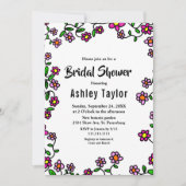 ボエレガントタニカルガーデンバラフローラブライダルシャワー 招待状 (正面)