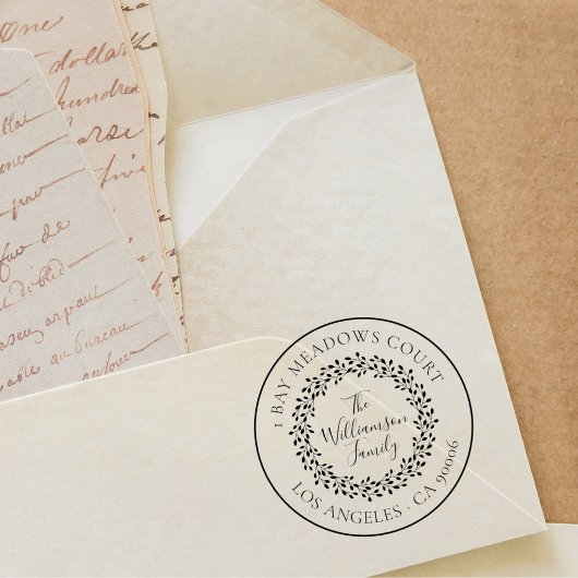 ボエレガントタニカルクラシックファミリーアドレス ラバースタンプ