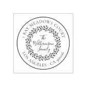 ボエレガントタニカルクラシックファミリーアドレス ラバースタンプ (インプリント)