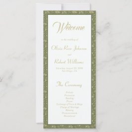 ボエレガントタニカルグリーンフローラ結婚式 プログラム