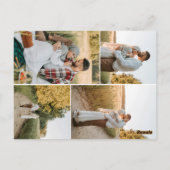 ボエレガントタニカルグリーンボウブライダルシャワー ポストカード (裏面)