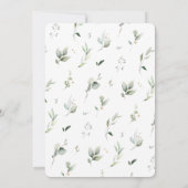 ボエレガントタニカルテーブルナンバーカードゲスト名 招待状 (裏面)