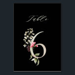 ボエレガントタニカルフローラナンバー6、ブラック テーブルナンバー<br><div class="desc">変更可能な背景色 |この表の番号カードは、白、赤面ピンク、赤飾、緑の花との水色のイラストレーションを備えた軽いセージの緑の番号を特徴とする。このテーブル番号は、結婚式、卒業式、赤ちゃんシャワー、ブライダルシャワー、記念日、その他のイベントに最適。表6.利用可能な番号をすべて確認する。</div>