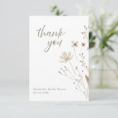 ボエレガントタニカルフローラブライダルシャワー サンキューカード (スタンド正面)