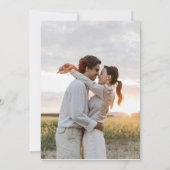 ボエレガントタニカルフローラリース結婚写真 セーブザデート (裏面)