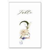 ボエレガントタニカルフローラ番号2、 テーブルナンバー (正面)