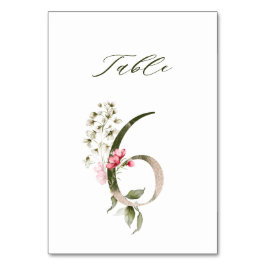 ボエレガントタニカルフローラ番号6、 テーブルナンバー