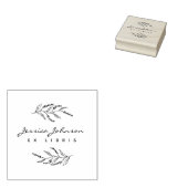 ボエレガントタニカルラバンダーエックスリブリカスタムスブック ラバースタンプ (押印)