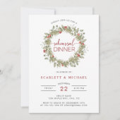 ボエレガントタニカルリハーサルディナー招待状 招待状 (正面)