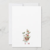 ボエレガントタニカルリハーサルディナー招待状 招待状 (裏面)