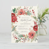ボエレガントタニカルリースフローラブライダルシャワー 招待状 (スタンド正面)