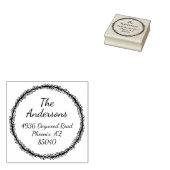 ボエレガントタニカルリース差出人住所インクスタンプ ラバースタンプ (押印)