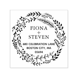 ボエレガントタニカルリース差出人住所 セルフインキングスタンプ