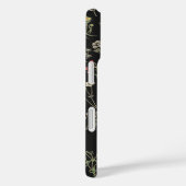 ボエレガントタニカルヴィンテージワイルドフラワーズネームブラック Case-Mate iPhoneケース (裏面 / 右)