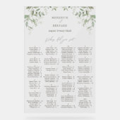 ボエレガントタニカル結婚アクリル系座席表 アクリルサイン (正面)