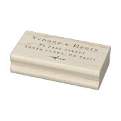 ボエレガントタニカル結婚カップル差出人住所 ラバースタンプ (スタンプ)