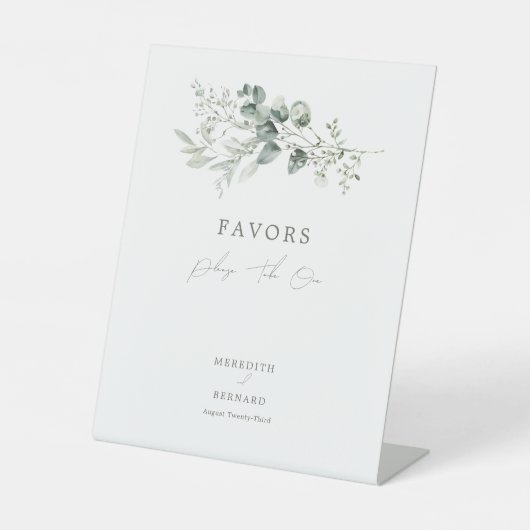 ボエレガントタニカル結婚式の引き出物 台座サイン (正面)