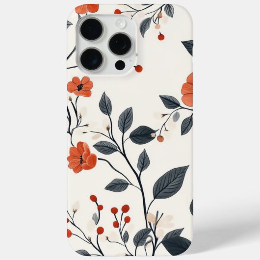 ボエレガントタニカル&リーフiPhoneケース Case-Mate iPhoneケース (裏面)