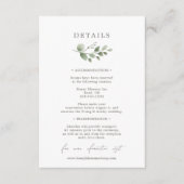 ボエレガントタニ結婚カル詳細 エンクロージャーカード (正面)