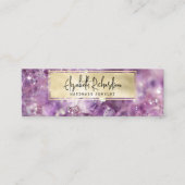 ボエレガントホアメジスト結晶ジュエリー表示装置 スキニー名刺 (正面)