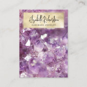 ボエレガントホアメジスト結晶ジュエリー表示装置 名刺 (正面)