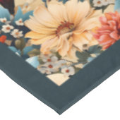 ボエレガントホカラフル野花と蝶 テーブルクロス (アングル)