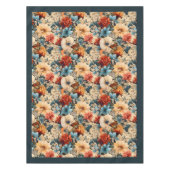 ボエレガントホカラフル野花と蝶 テーブルクロス (正面)