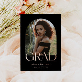 ボエレガントホバラフォイル卒業のお知らせ 箔招待状