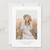 ボエレガントホフローラグラードパーティー |卒業 招待状 (裏面)